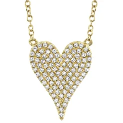 Amor 0.21 Ct Diamond Pave Heart Pendant Necklace