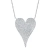 Amor 0.83 Ct Diamond Pave Heart Pendant Necklace - Jumbo