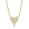 Amor 0.11 Ct Diamond Pave Heart Pendant Necklace - Small