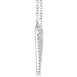 Amor 0.21 Ct Diamond Pave Heart Pendant Necklace
