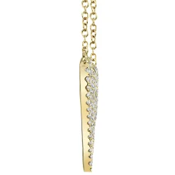 Amor 0.21 Ct Diamond Pave Heart Pendant Necklace