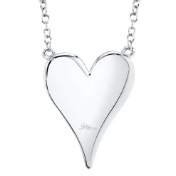 Amor 0.21 Ct Diamond Pave Heart Pendant Necklace