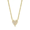 Amor 0.05Ct Diamond Pave Heart Pendant Necklace - Mini