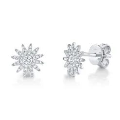 Aurora 0.24 Ct. Diamond Starburst Stud Earring