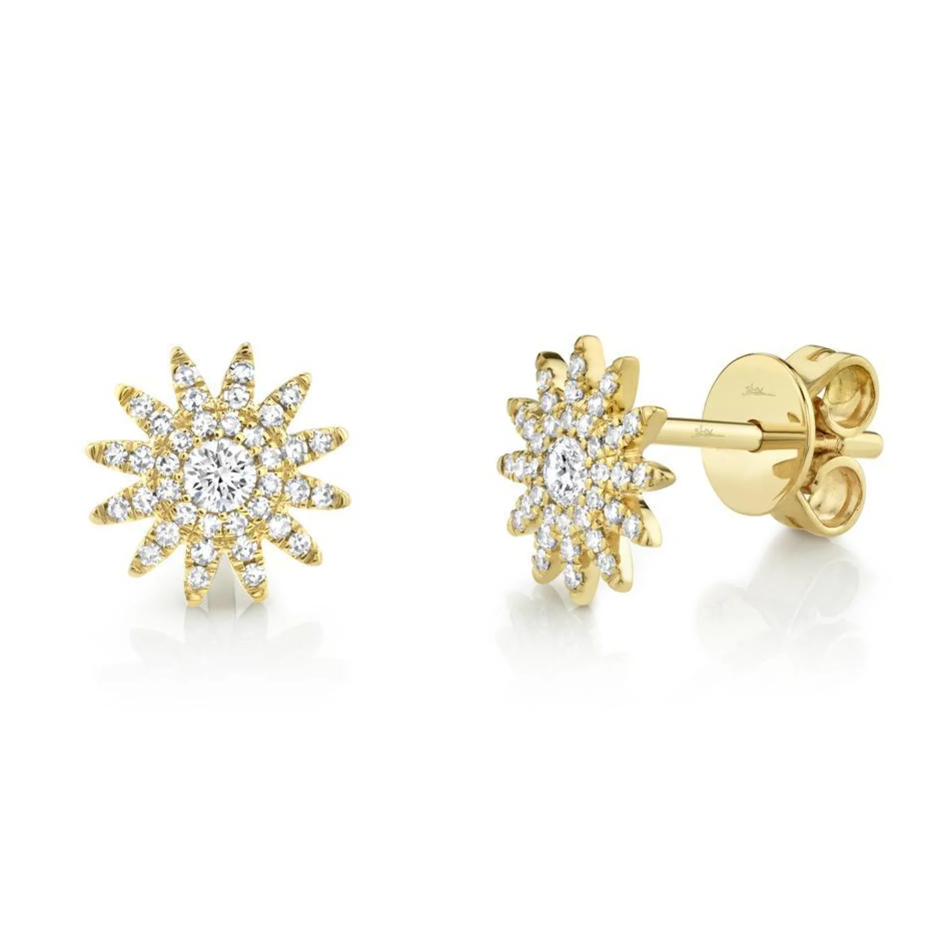 Aurora 0.24 Ct. Diamond Starburst Stud Earring
