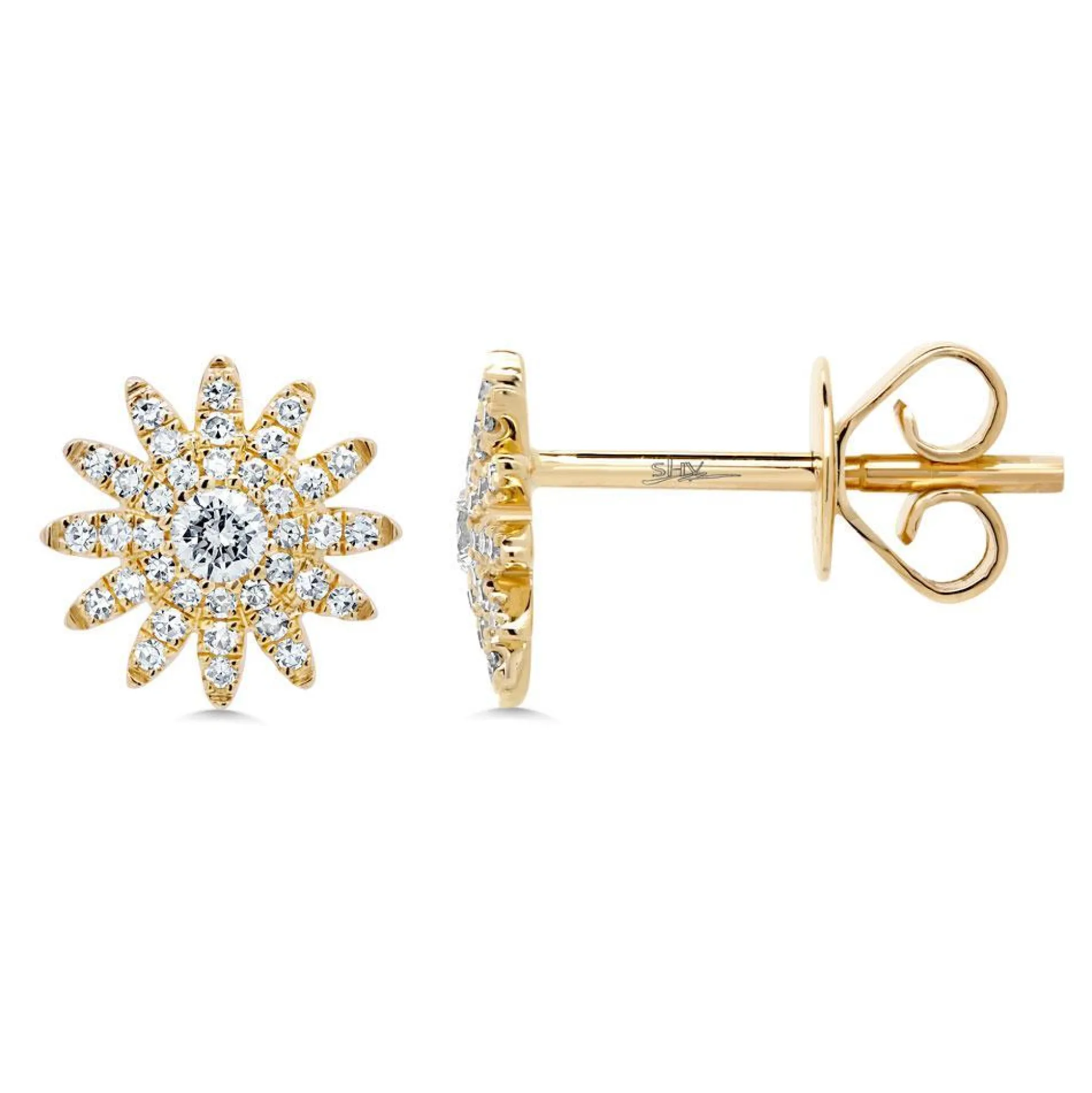 Aurora 0.24 Ct. Diamond Starburst Stud Earring