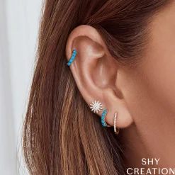 Aurora 0.24 Ct. Diamond Starburst Stud Earring
