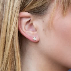 Aurora 0.24 Ct. Diamond Starburst Stud Earring