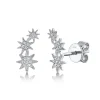 Celeste 0.06 Ct. Diamond Star Crawler Stud Earring