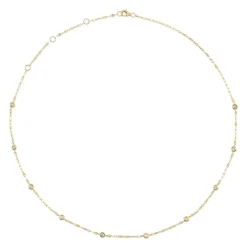 0.20CT 18" DIAMONDS BY THE YARD NECKLACE