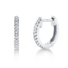 0.07 Ct. Classic Diamond Huggie Earrings - Small