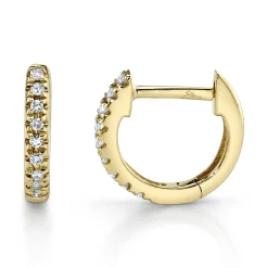 0.04 Ct. Classic Diamond Huggie Earrings - Mini