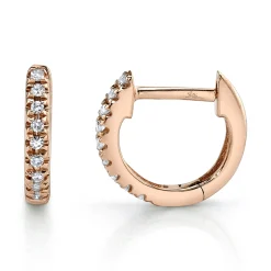 0.04 Ct. Classic Diamond Huggie Earrings - Mini