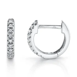 0.04 Ct. Classic Diamond Huggie Earrings - Mini