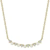 0.12CT DIAMOND & CULTURED PEARL NECKLACE