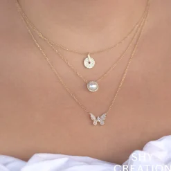 0.08CT DIAMOND & CULTURED PEARL NECKLACE