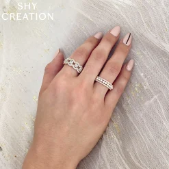 0.14CT DIAMOND & CULTURED PEARL BAND