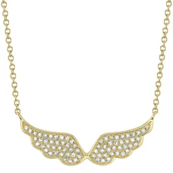 0.18CT DIAMOND ANGEL WINGS NECKLACE
