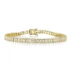 3.57CT DIAMOND BAGUETTE BEZEL TENNIS BRACELET