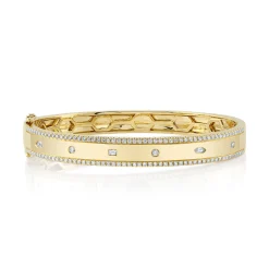 1.08CT DIAMOND BAGUETTE MARQUISE BANGLE