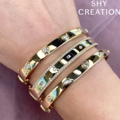 1.08CT DIAMOND BAGUETTE MARQUISE BANGLE