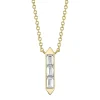 0.18CT DIAMOND BAGUETTE NECKLACE