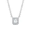 0.05CT DIAMOND BAGUETTE NECKLACE