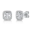 0.43CT DIAMOND BAGUETTE STUD EARRING