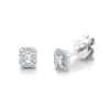 0.12CT DIAMOND BAGUETTE STUD EARRING