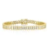 3.25CT DIAMOND BAGUETTE TENNIS BRACELET