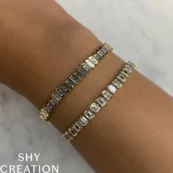 3.25CT DIAMOND BAGUETTE TENNIS BRACELET