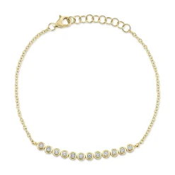 0.26CT DIAMOND BEZEL BRACELET