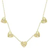 0.09CT DIAMOND BEZEL HEART NECKLACE