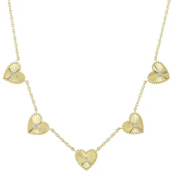0.09CT DIAMOND BEZEL HEART NECKLACE