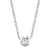 0.05CT DIAMOND BEZEL NECKLACE