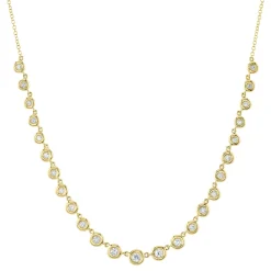 0.60CT DIAMOND BEZEL NECKLACE