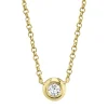 0.10CT DIAMOND BEZEL NECKLACE