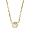 0.20CT DIAMOND BEZEL NECKLACE