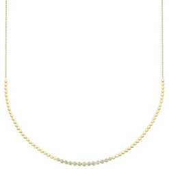 0.46CT DIAMOND BEZEL NECKLACE
