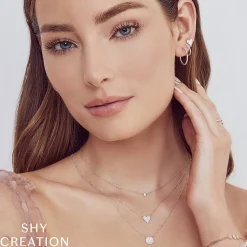 0.05CT DIAMOND BEZEL NECKLACE