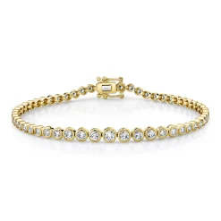1.90CT DIAMOND BEZEL TENNIS BRACELET