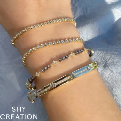 0.64CT DIAMOND BEZEL TENNIS BRACELET