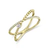 0.12CT DIAMOND BRIDGE RING