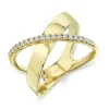 0.19CT DIAMOND BRIDGE RING