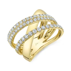 1.01CT DIAMOND BRIDGE RING