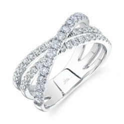 0.79CT DIAMOND BRIDGE RING