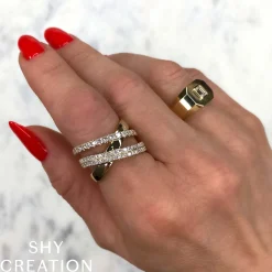 1.01CT DIAMOND BRIDGE RING