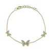 0.30CT DIAMOND BUTTERFLY BRACELET