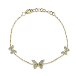 0.30CT DIAMOND BUTTERFLY BRACELET