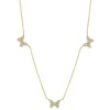 0.23CT DIAMOND BUTTERFLY NECKLACE